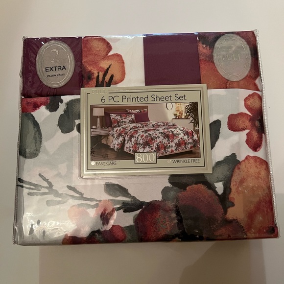 6 pieces printed of bedsheet set full size. - Picture 2 of 2